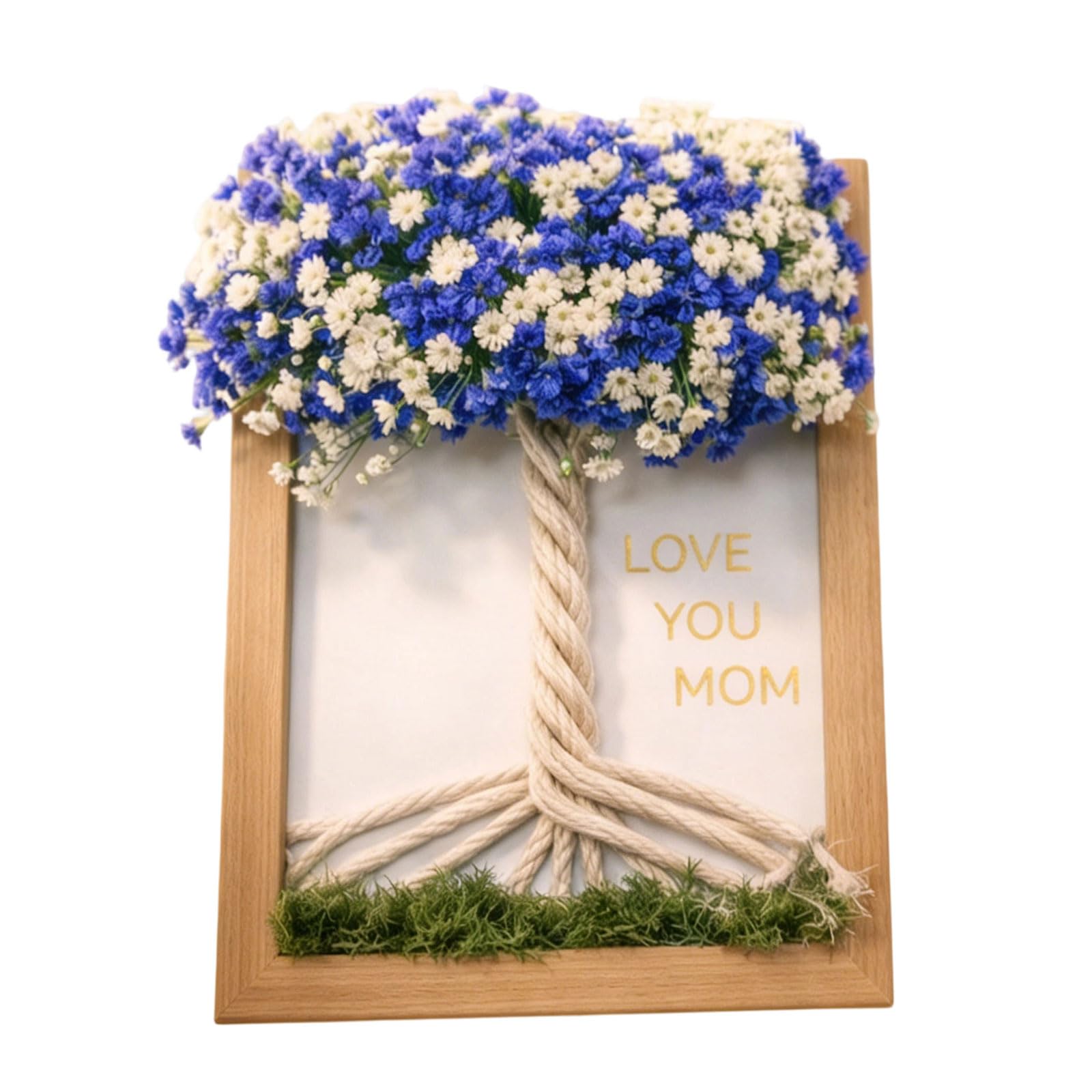 Creative Flower Frame for Mom Birthday Christmas Party Activity Small Home Decoration Family Photo Wooden Photo