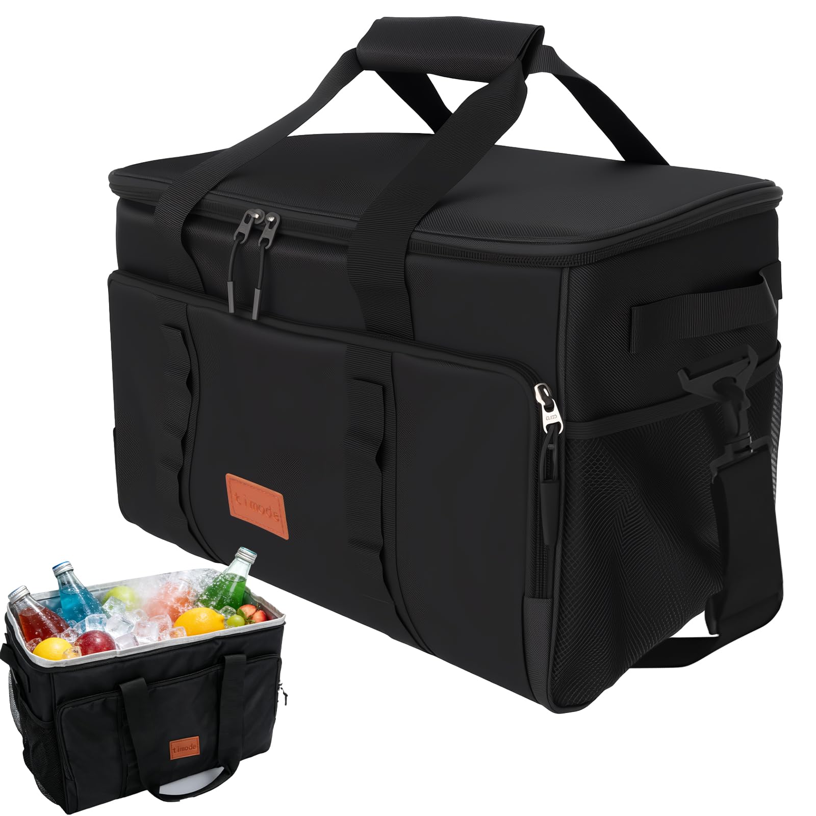 Kühltasche Groß 33L – Faltbare Isoliertasche für 50 Dosen, 8-12 Std. Kühlung, Wasserdicht & Auslaufsicher – Ideal für Camping, Picknick, Strand, Grillen, Einkaufen & Auto