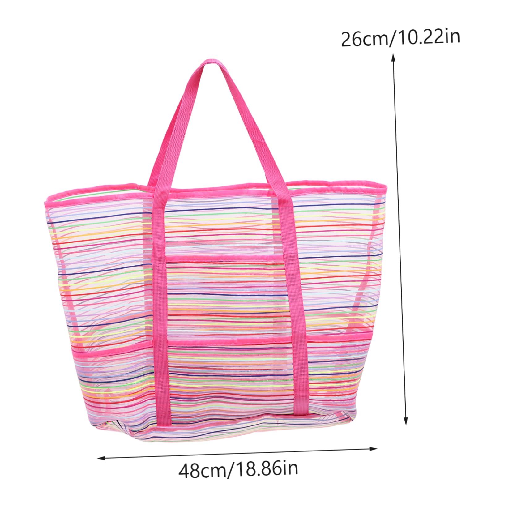 FELTECHELECTR Beach Bag Backpacks Set 2 Pack Boys and Girls Storage Pouches Mesh Beach Toys Bags Oxford Fabric