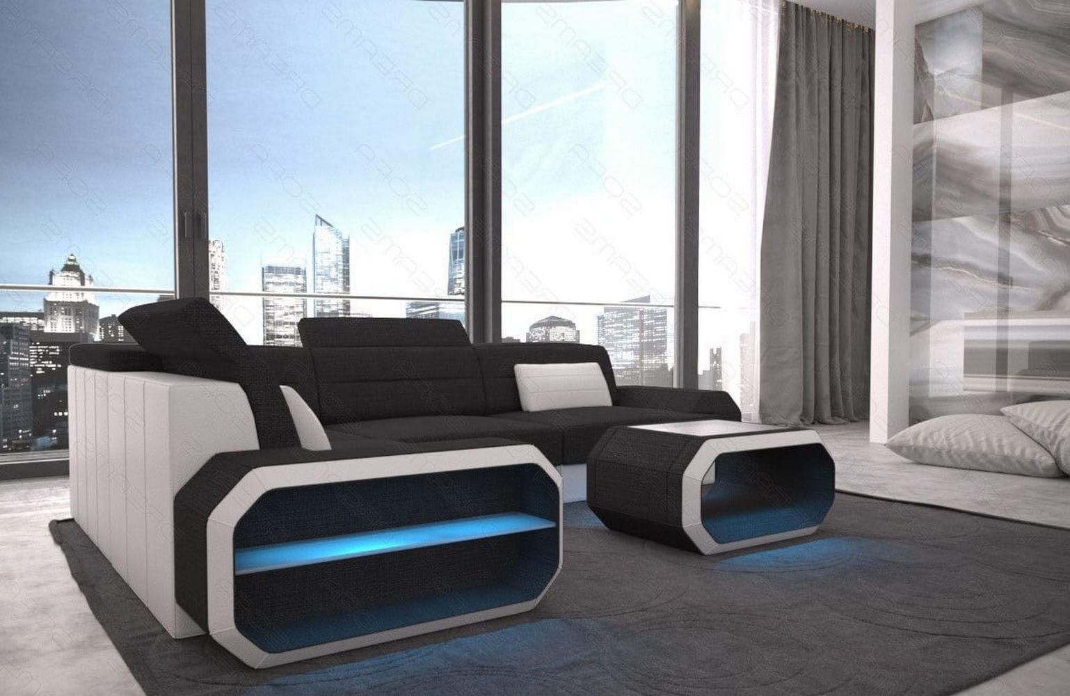 Ecksofa Verona L-Form aus Stoff