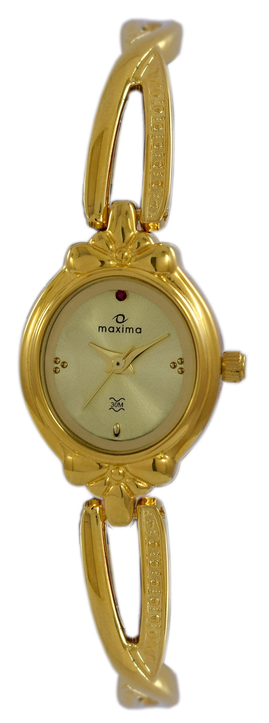 Maxima Brass Analog Champagne Dial Women Watch-29377Bmly, Gold Band (B06XH1T37J) Amazon Price History, Amazon Price Tracker
