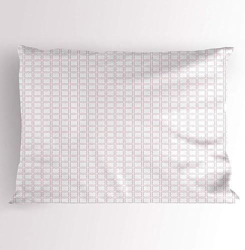 Miniatura 28 de Ambesonne Synthwave - Juego de 2 fundas de almohada, ilustración abstracta de los años 80 con palmeras y cuadros de puesta de sol, artículo de