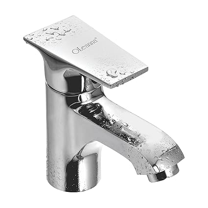 Oleanna Oglslbm Global Brass Single Lever Basin Mixer (Silver, Chrome Finish)