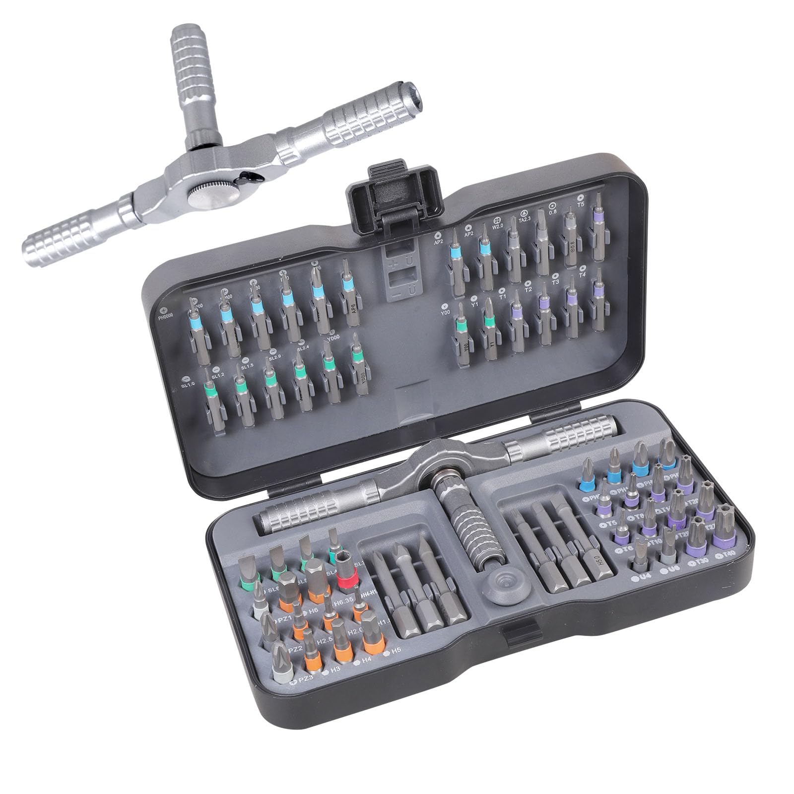 DIIOOMIEEU Advanced 66 Pieces Magnetic Screwdriver Group with Strong Mixture Steel Divisions for Home Repair Maintenance Projects