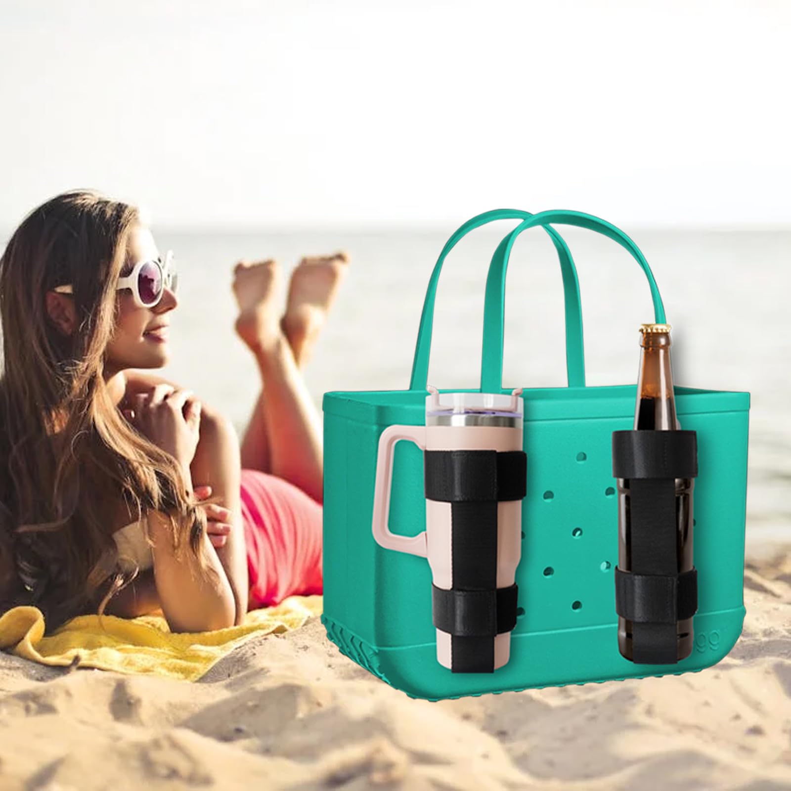 Getränkehalter Für Bogg Bag & Simply Southern – Kompatibel Mit Stanley-Becher, Weiß