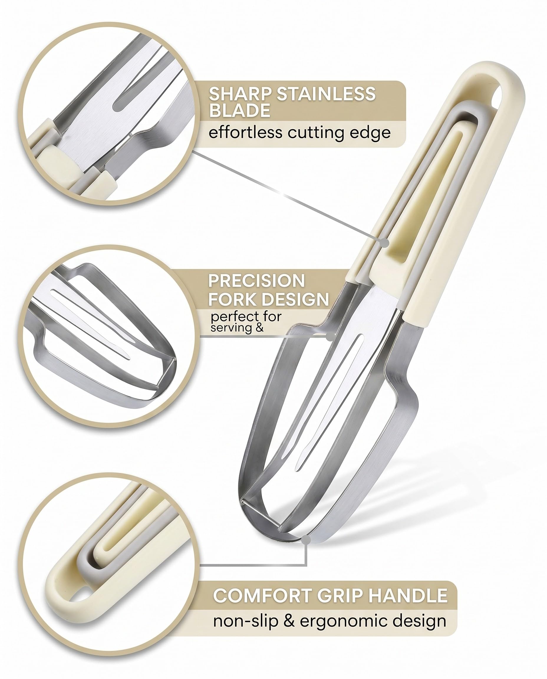 Cuchillo de Fruta, Cuchillo para Cortar Frutas Acero Inoxidable, Herramienta de Cocina para Sandía, Melón, Papaya, Fruta del Dragón, Uso Doméstico Cocina