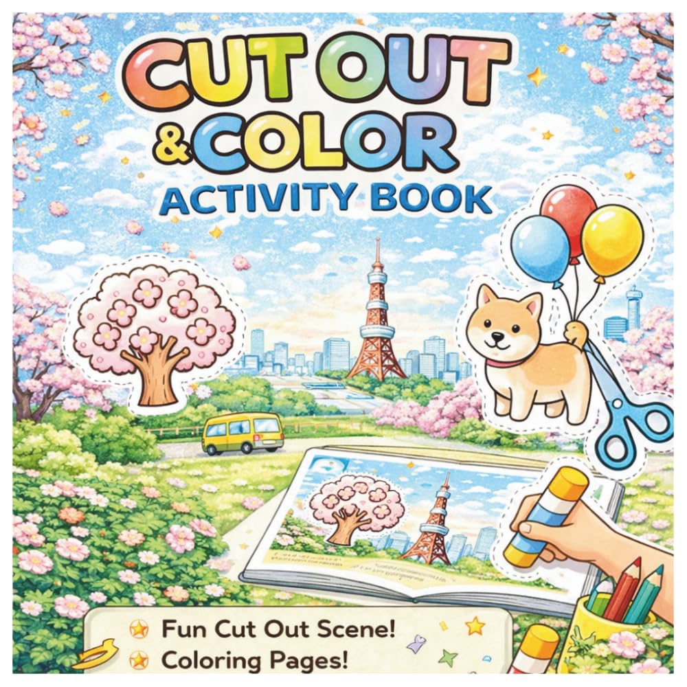 Cut out & Color Activity Book