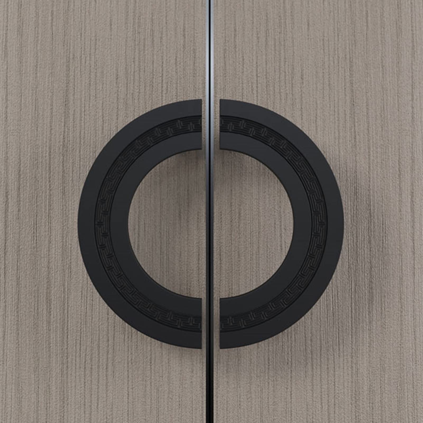 Poignée de porte antique en forme de O pour verrière de cuisine et salon cosy