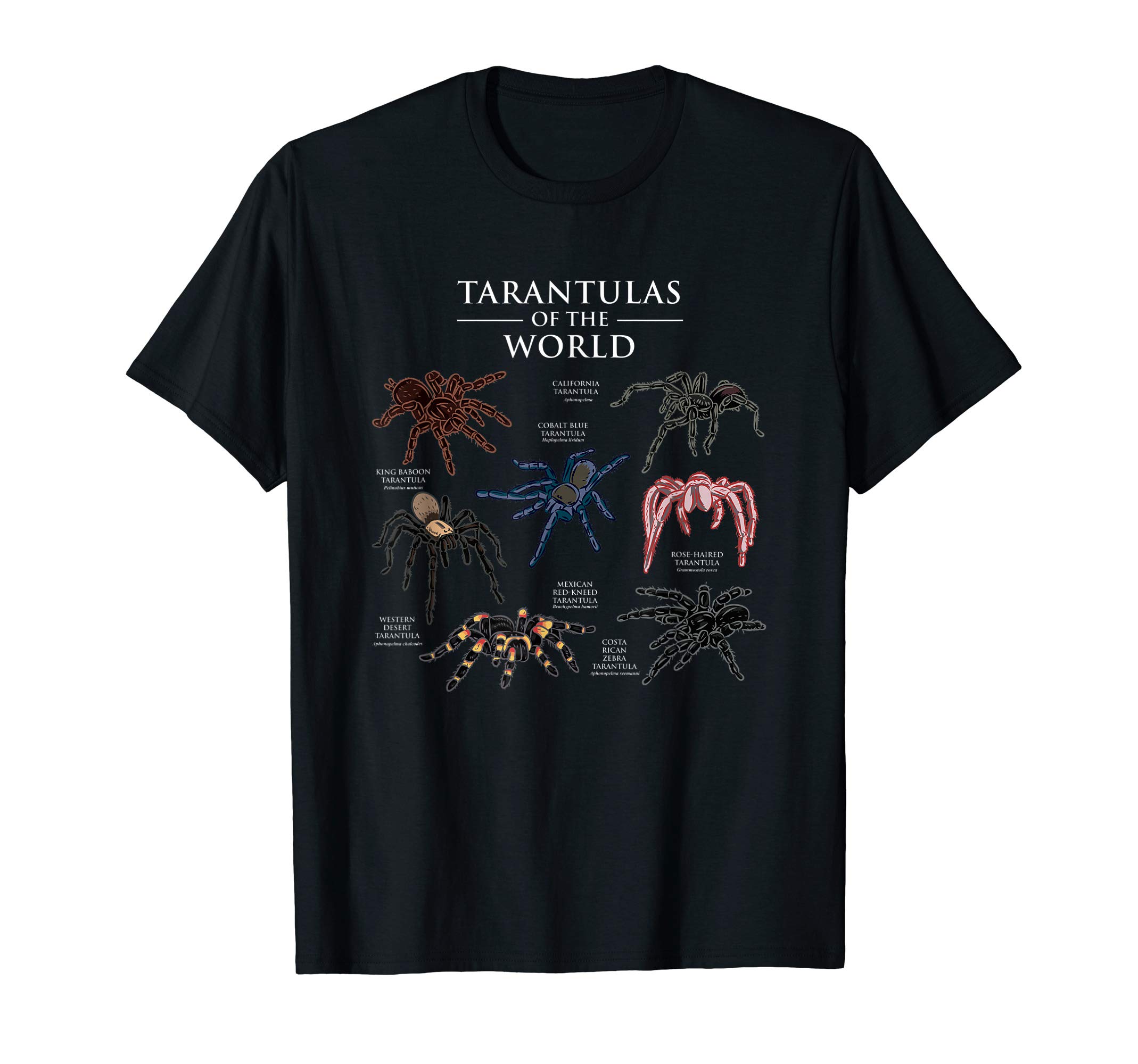 Tarantula, Tarantulas Of The World, Spiders T-Shirt