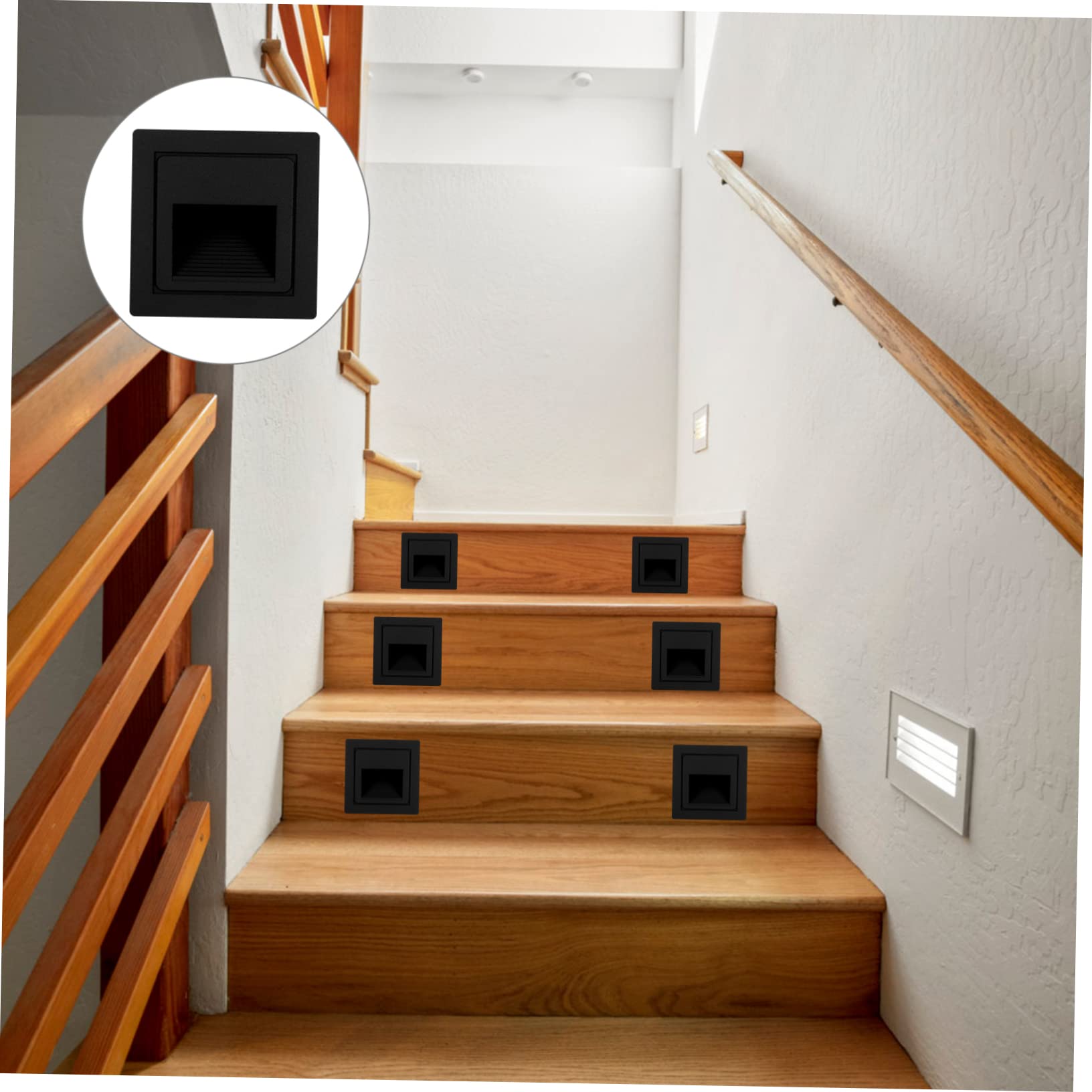 Genérico Aplique empotrable de Pared LED, Blanco Frio Luces de Escalera, Iluminación y Luces Decorativas