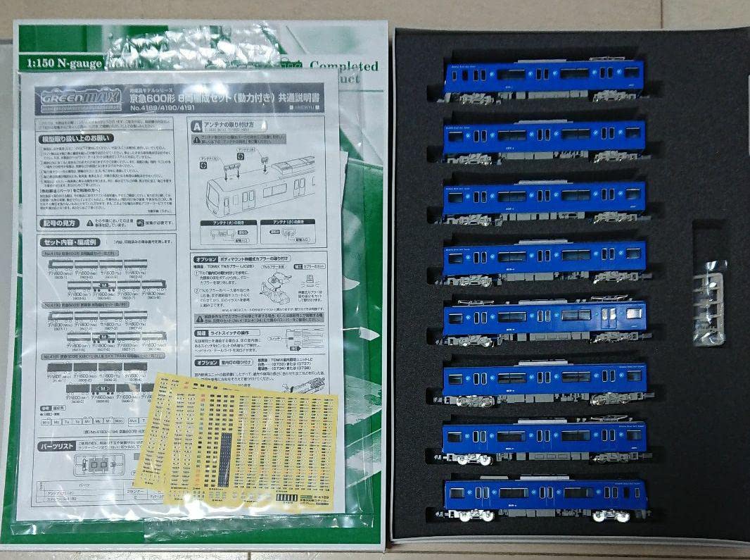 Amazon.co.jp: GM Nゲージ4191京急600形ブルースカイトレイン8両編成