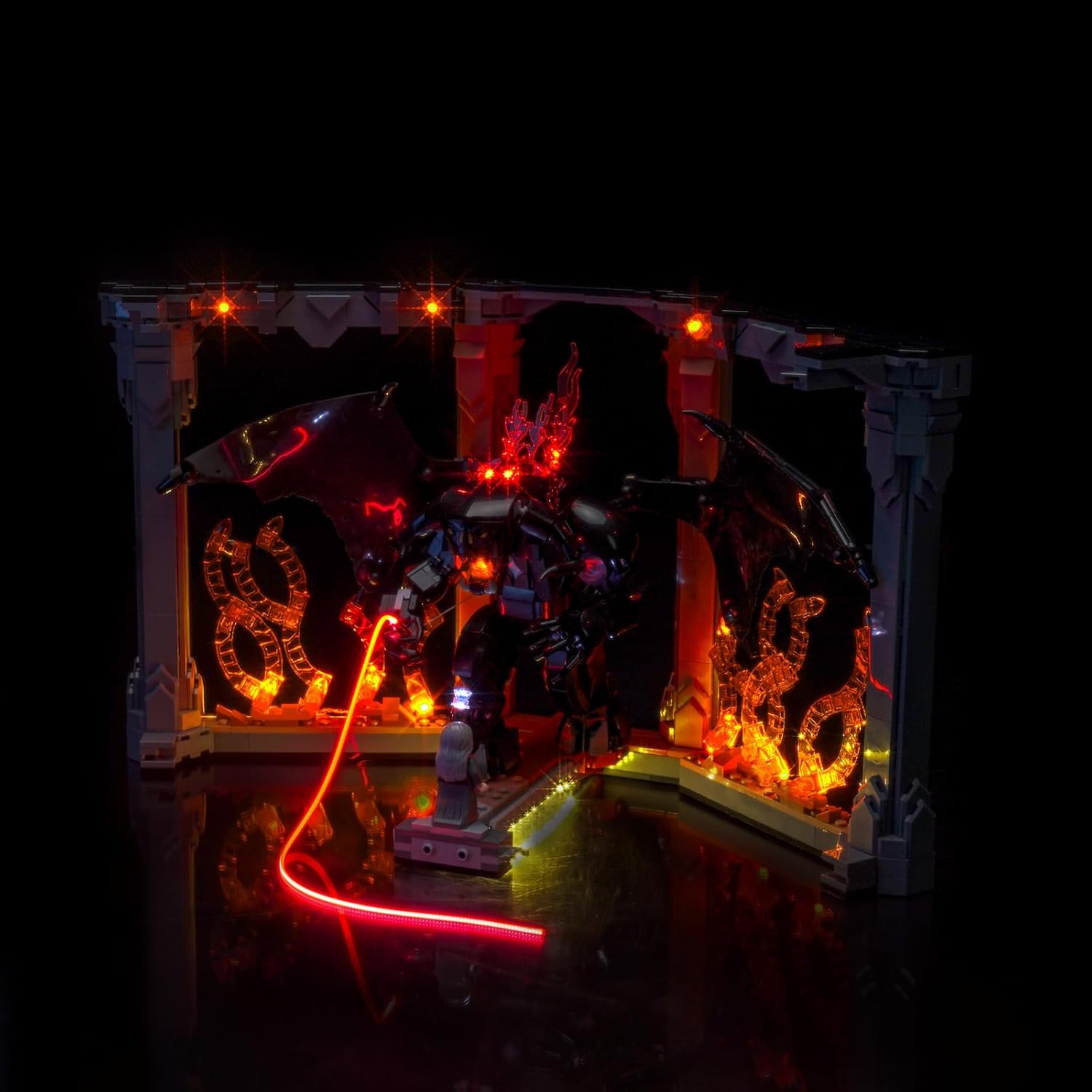 LED Lighting Compatible with Lego 10367 Balrog Book Nook, Light Kit Compatible with Lego Icons 10367, NOT Included The Model Set JUST Lights