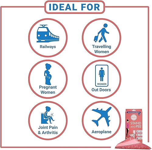 Miniatura 4 de PINDIA - Dispositivo portátil para orinar para mujer  Embudo de orina desechable reciclable  Viajes, camping, senderismo y actividades al aire libre