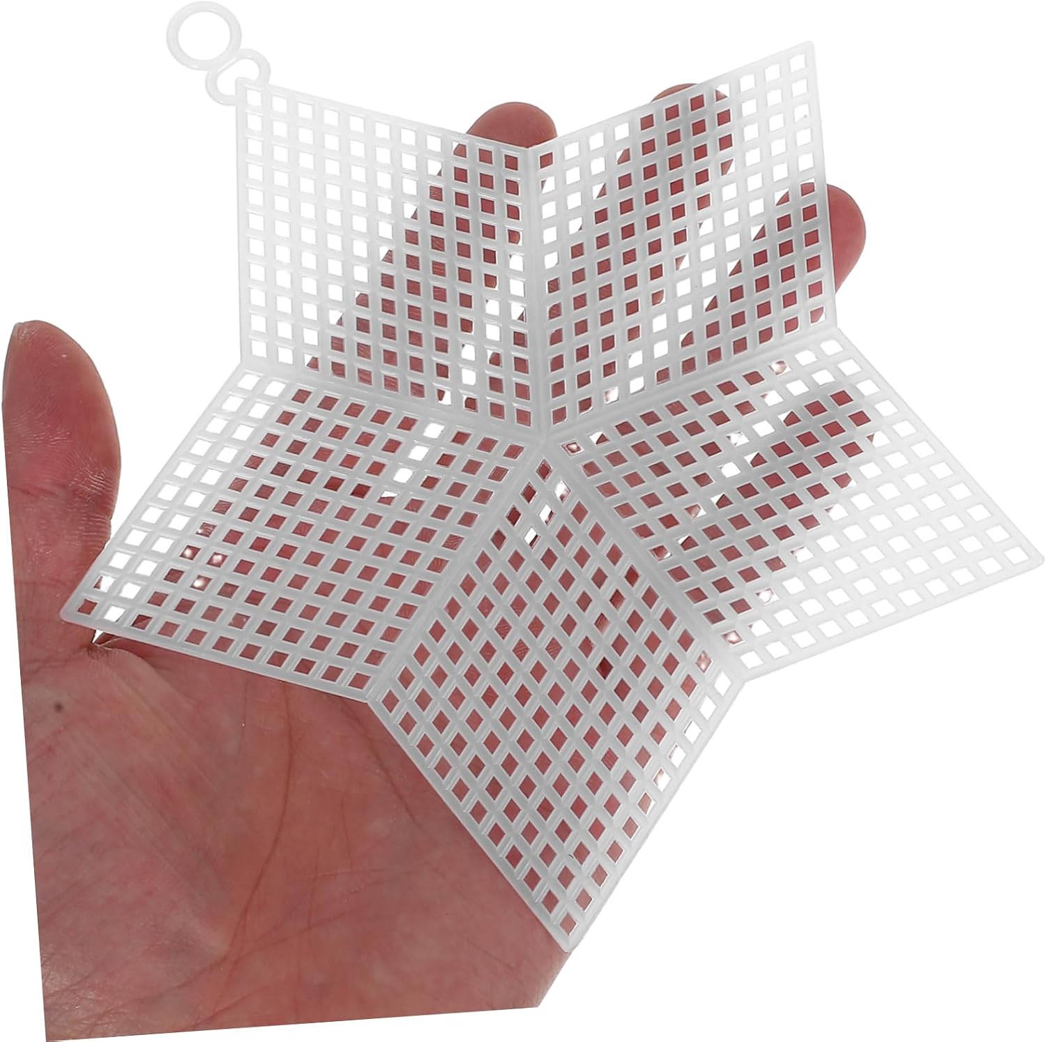 Plastic Mesh Canvas 10pcs White DIY Mesh Sheets for Crochet Projects Xmas
