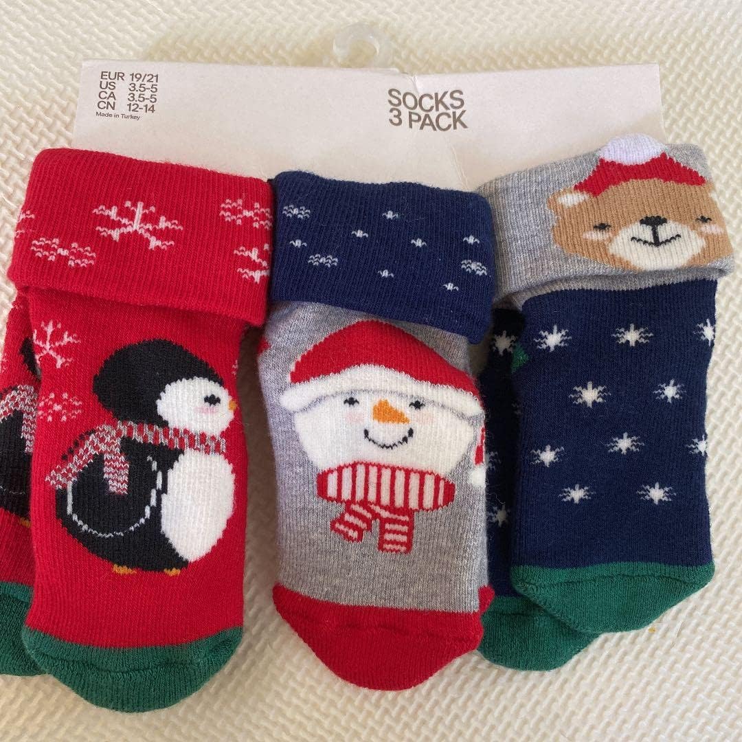 Amazon Co Jp ベビー靴下 クリスマス H M 服 ファッション小物