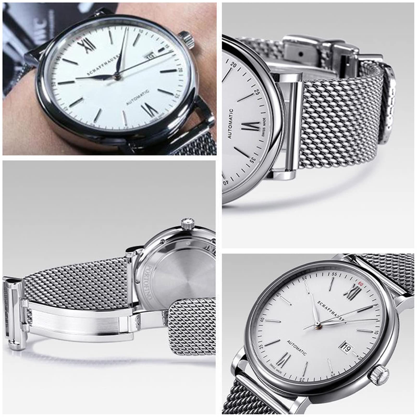 Bransoletka do zegarka dla serii IWC PORTUGIESER W391012 bransoletka męska milan stal nierdzewna 20 mm 22 mm pasek do zegarka paski