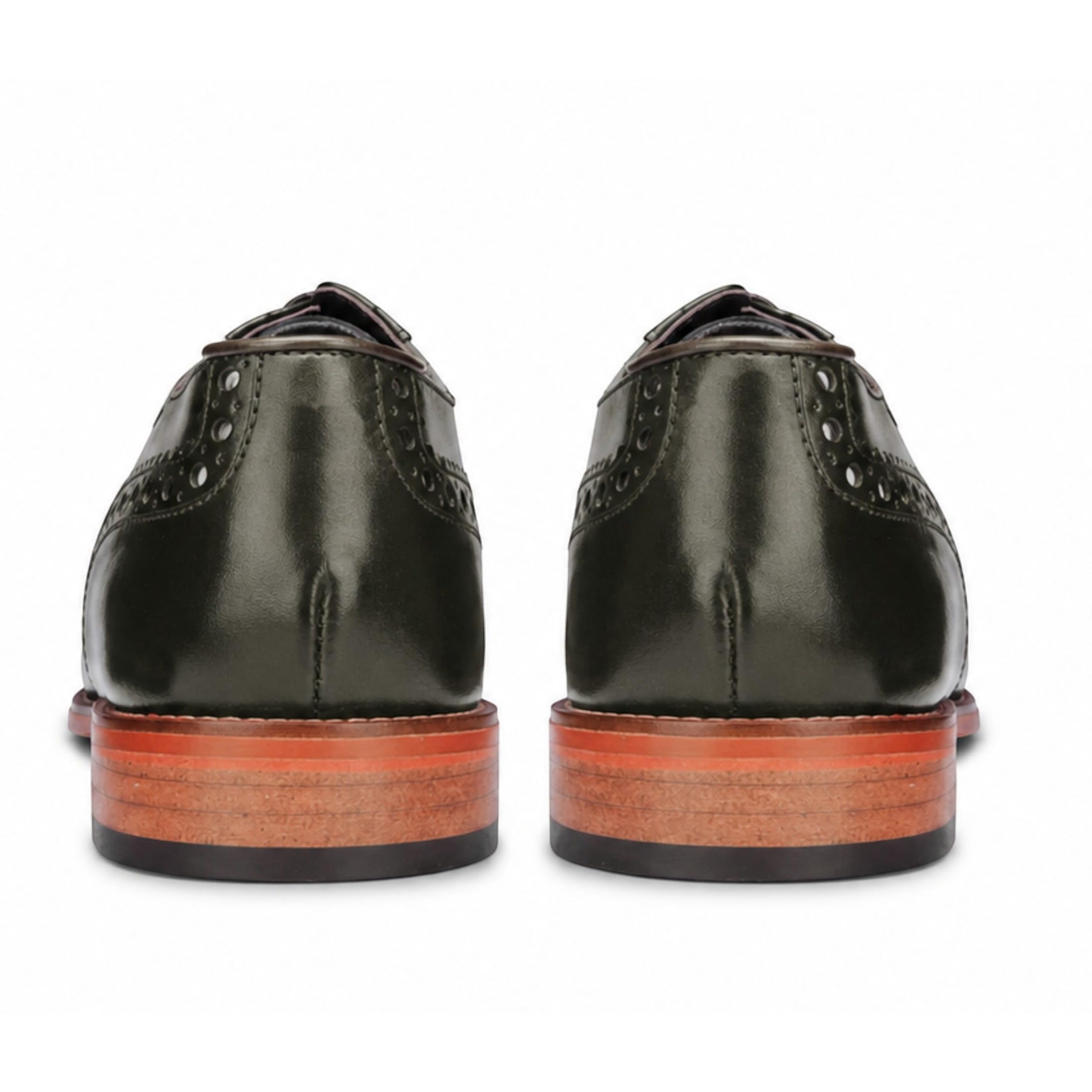Infinity Leather Justin Reess Jett Herren Oxford Brogue mit Kreuzstichkappe