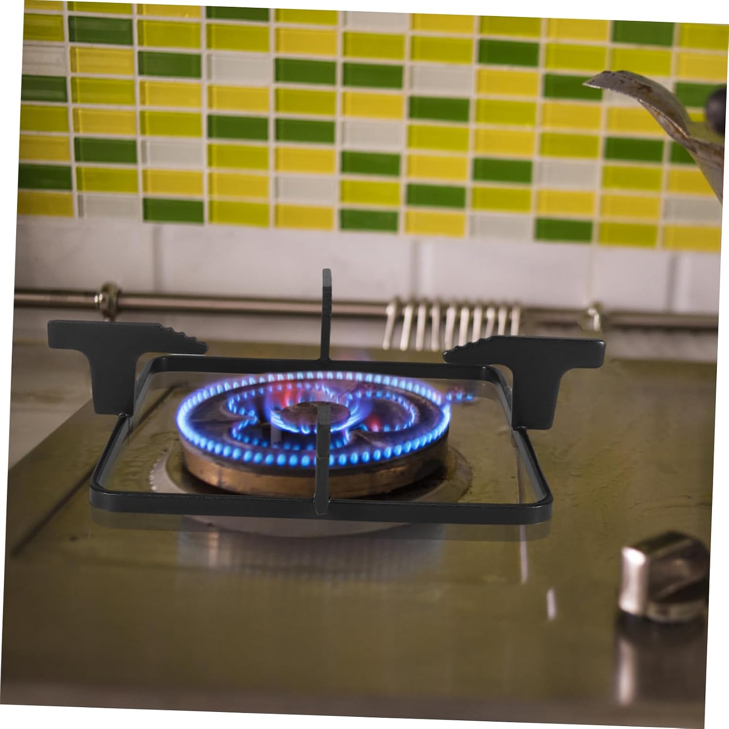 Cast Iron Gas Stove Rack Stand Stove Pot Holder Non-slip Wok Ring for Kitchen Easy Install