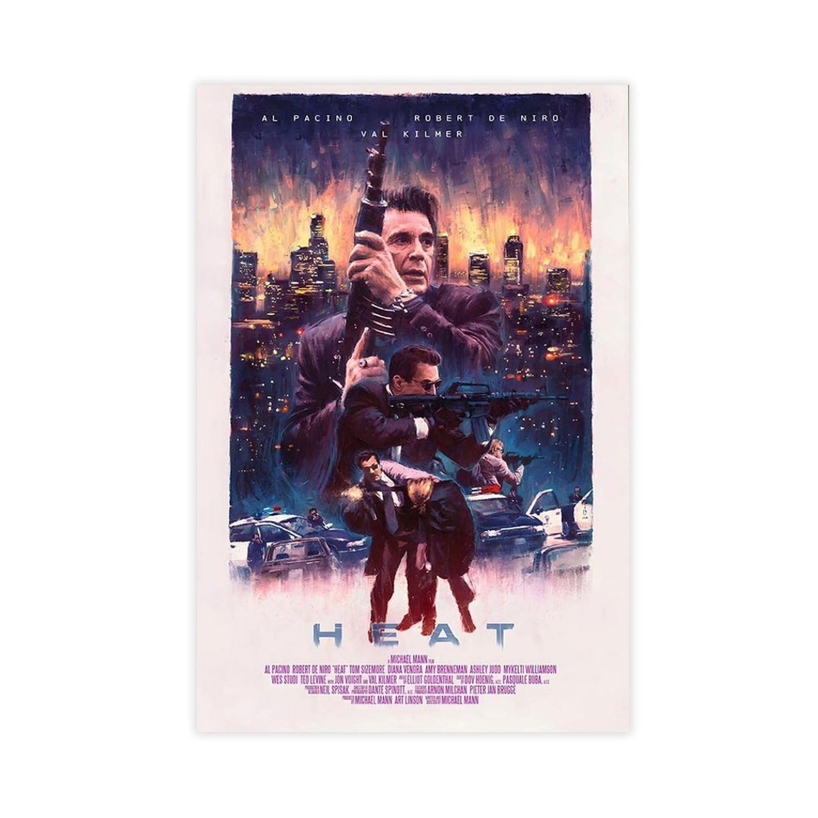 PHTHDB Body Heat Movie Poster Canvas Poster Bedroom Decor Gift