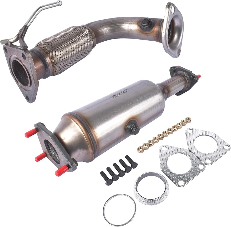 Catalisador com tubo flexível dianteiro AKWH para Honda Accord 2.4L 2003 a 2007 – Referências 16299 e 52349