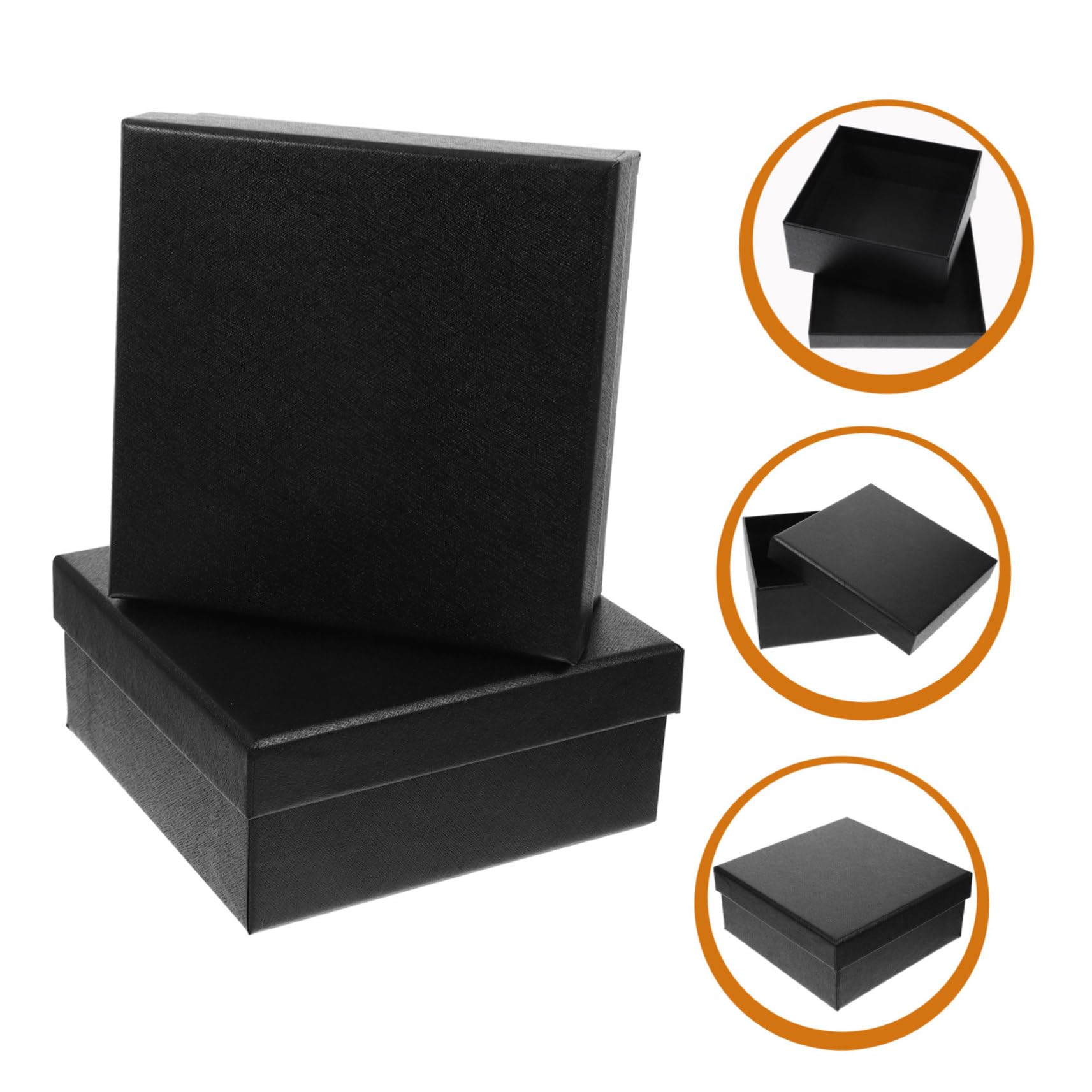 HOMSFOU 10pezzi Scatole Vuote Cartone Rigido Per Confezionamento Elegante Di Regali Gioielli e Dolci Scatoline Quadrate Versatili e Riutilizzabili Per Occasioni Speciali