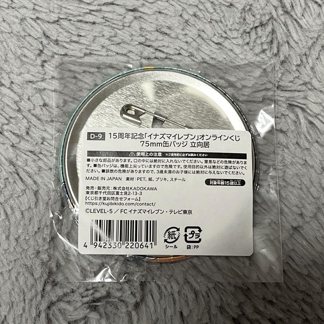 Amazon.co.jp: イナズマイレブン くじ引き堂 缶バッジ 立向居