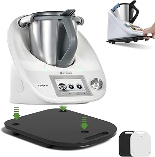 Planche Thermomix Tm6 Tm5：Acrylique Mat Planche Support Thermomix, Excellente Stabilité et Mobilité, Accessoires Thermomix Tm6 Résistant à la Saleté et Facile à Nettoyer,Une Bonne Aide Dans la Cuisine