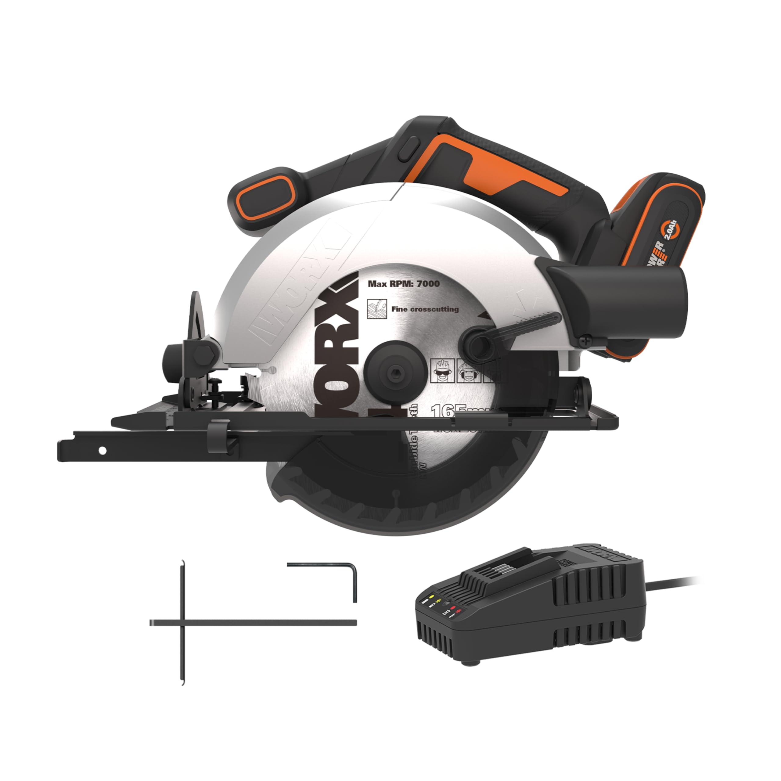 Worx Worx Wx526.9 20volt 165mm Profesyonel Şarjlı Daire Testere (akü Dahil Değil
