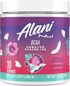 Alani Nu BCAA Hawaiian Shaved Ice | Branch Chain Essential Amino Acids | 211 Formula | Supplement Powder | Muscle Recovery Vitamins for Post-Workout | 30 Servings
