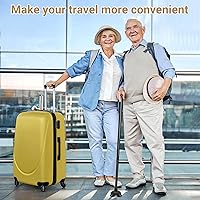 Vista 7 de Dotday Paquete de 2 puntas de bastón para estabilidad, base de bastón de pie para la mayoría de bastones para caminar, bastones plegables, punta