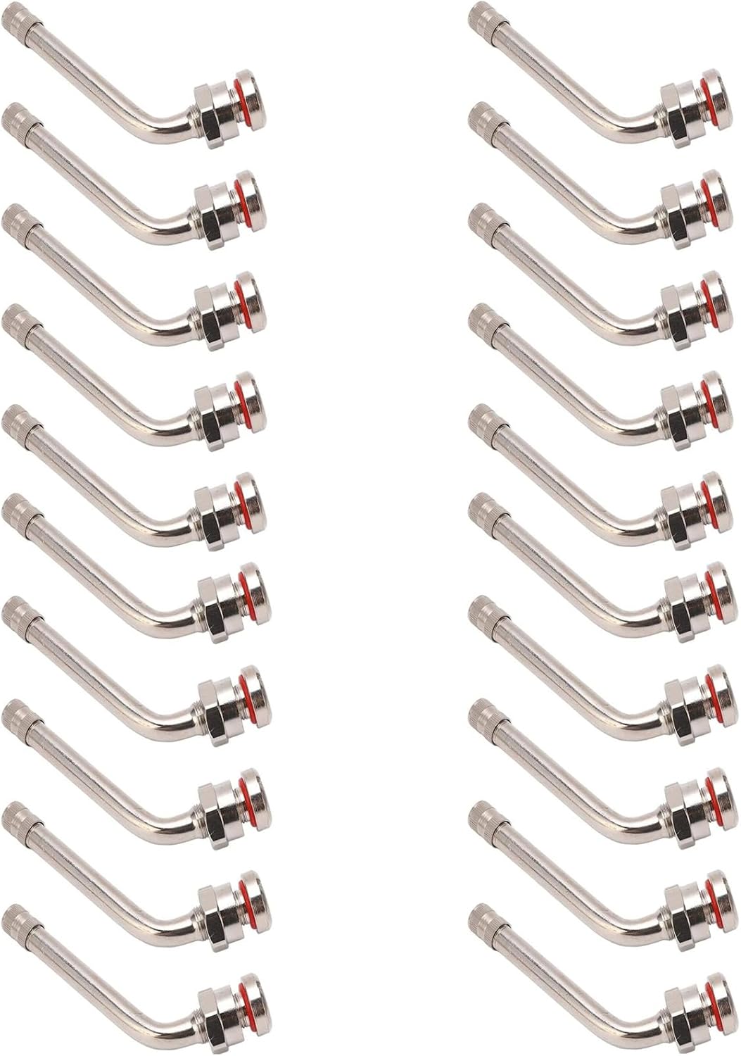 TR545D Truck Tire Valve Stems (10 PCS) 60 Degree Bend Valve Stem Compatible with 22.5" & 24.5" Alcoa Aluminum Wheels, 2 Pack