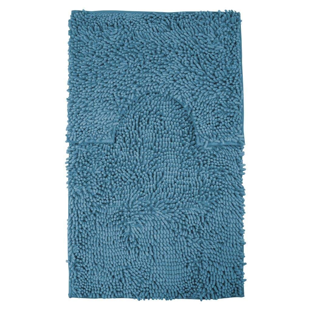 Slumber Nights Extra Large Loop Bath Mat Set 2 Pieces Non Slip Bathroom (Teal)
