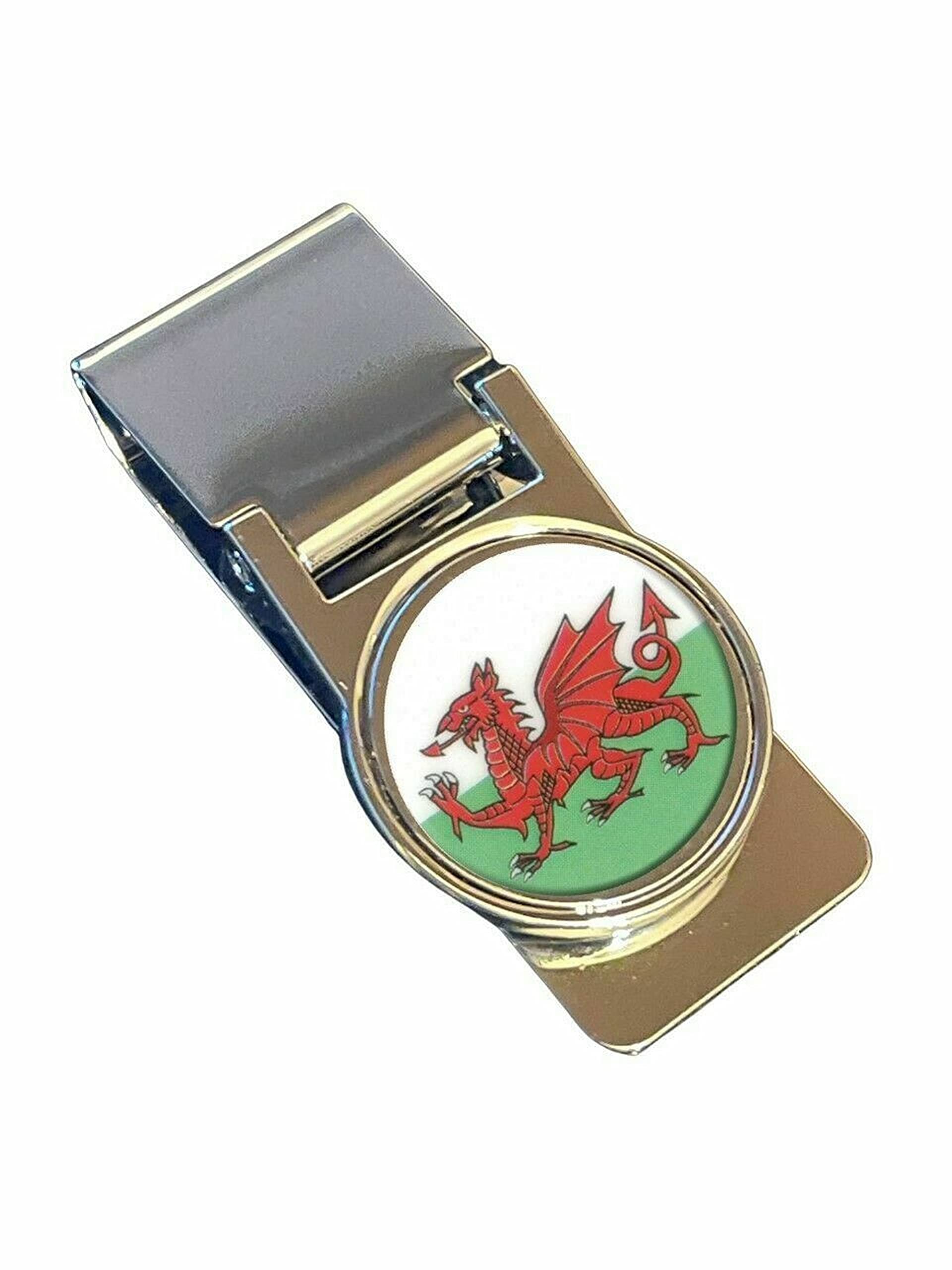 emblems gifts Wales Welsh Dragon Silver Money Clip Fantastic value (C)