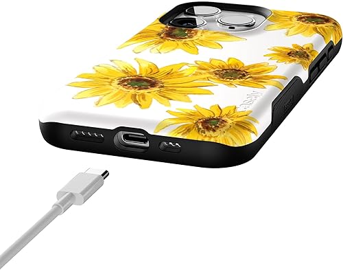 Vista 74 de Casely Funda para iPhone 15 Pro Jardín Secreto Flores mixtas Funda atrevida Compatible con MagSafe y botón de acción Jardín Secreto Floral