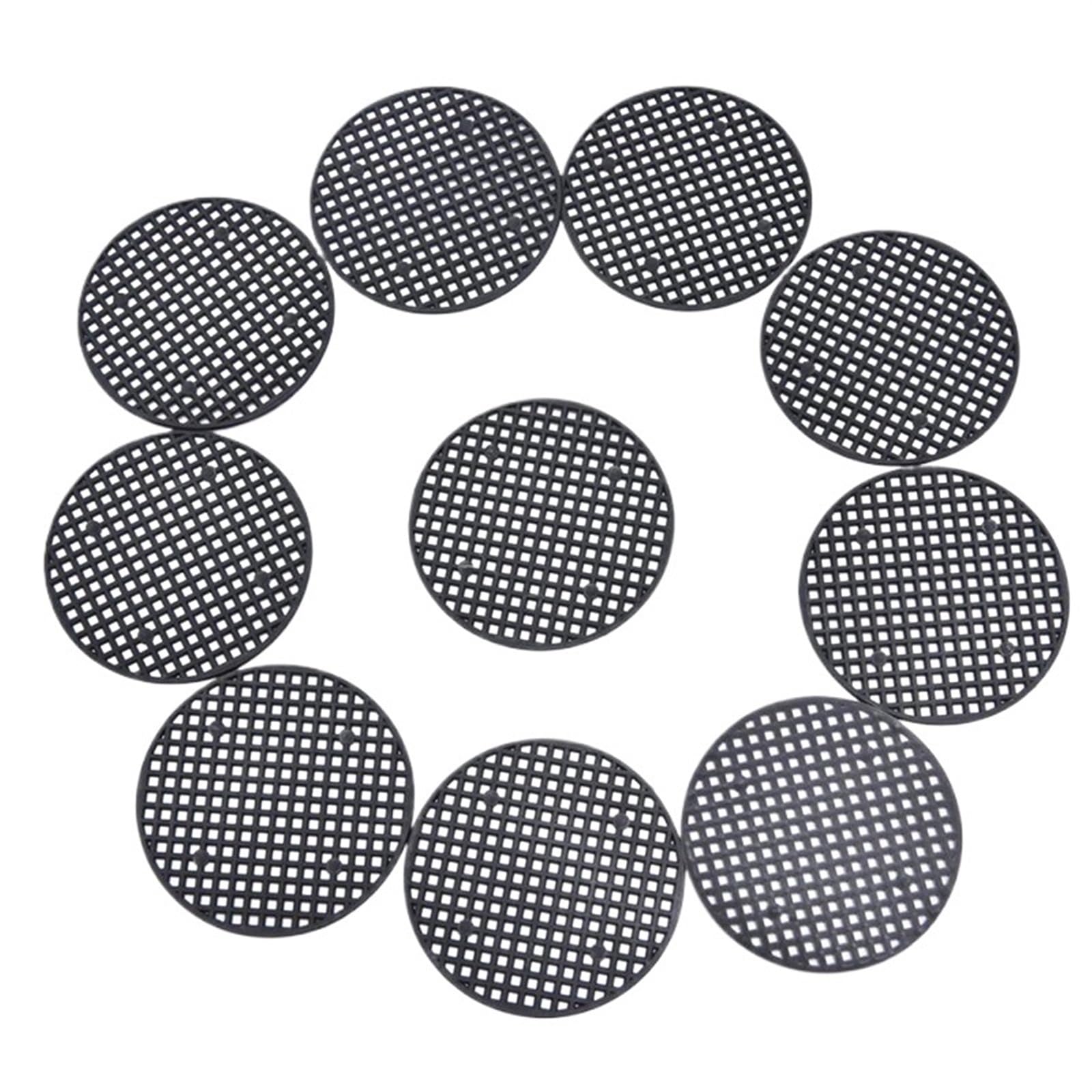 XIUsheUA Pot Bottom Grid Mat 10Pcs Flower Pot Hole Mesh Pad Bottom Grid Mat Breathable Leakproof Bonsai Pads Drainage for Gardening(7.5cm)