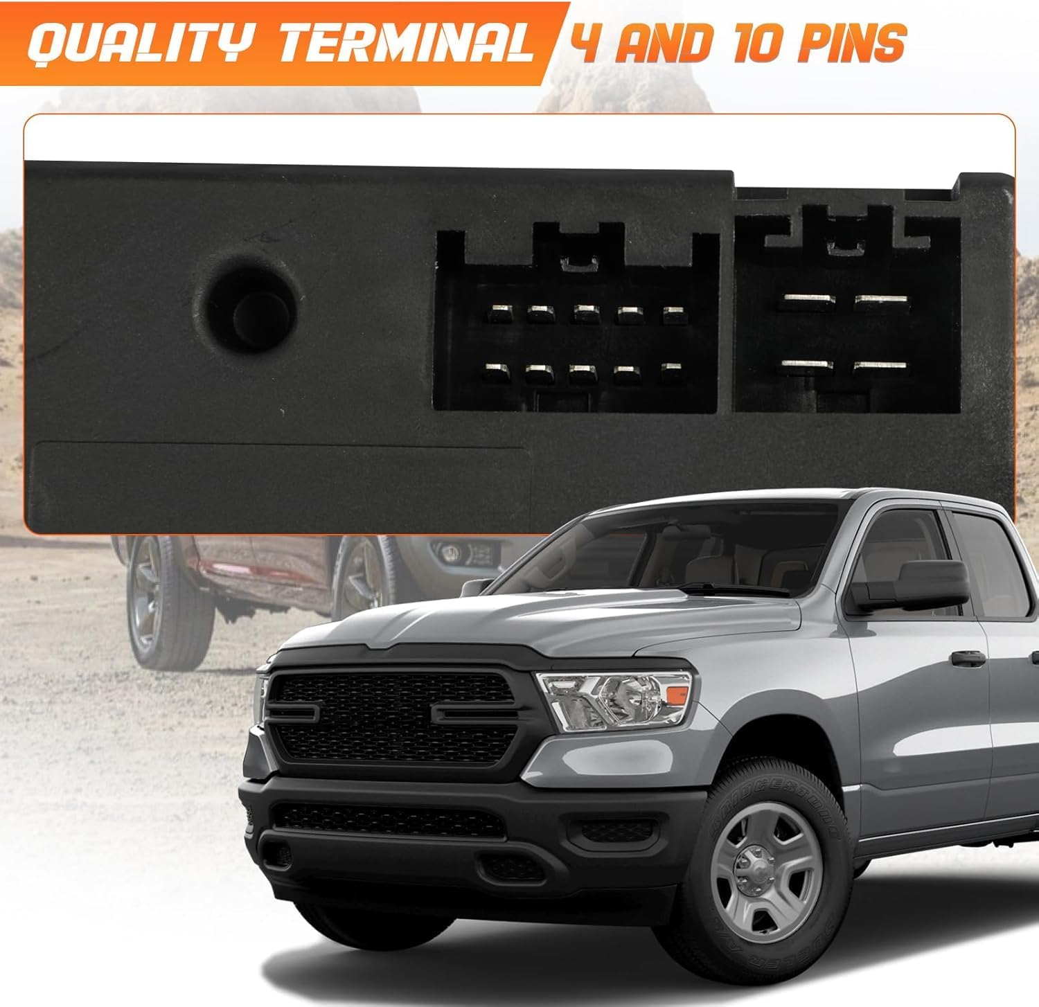 82215040AB Trailer Brake Controller Module w/Switch 82215040AC Fit for Dodge Ram 1500 2500 3500 4500 5500 2016 2017 2018, Trailer Brake Switch kit Fit for Ram 1500 Classic 2019