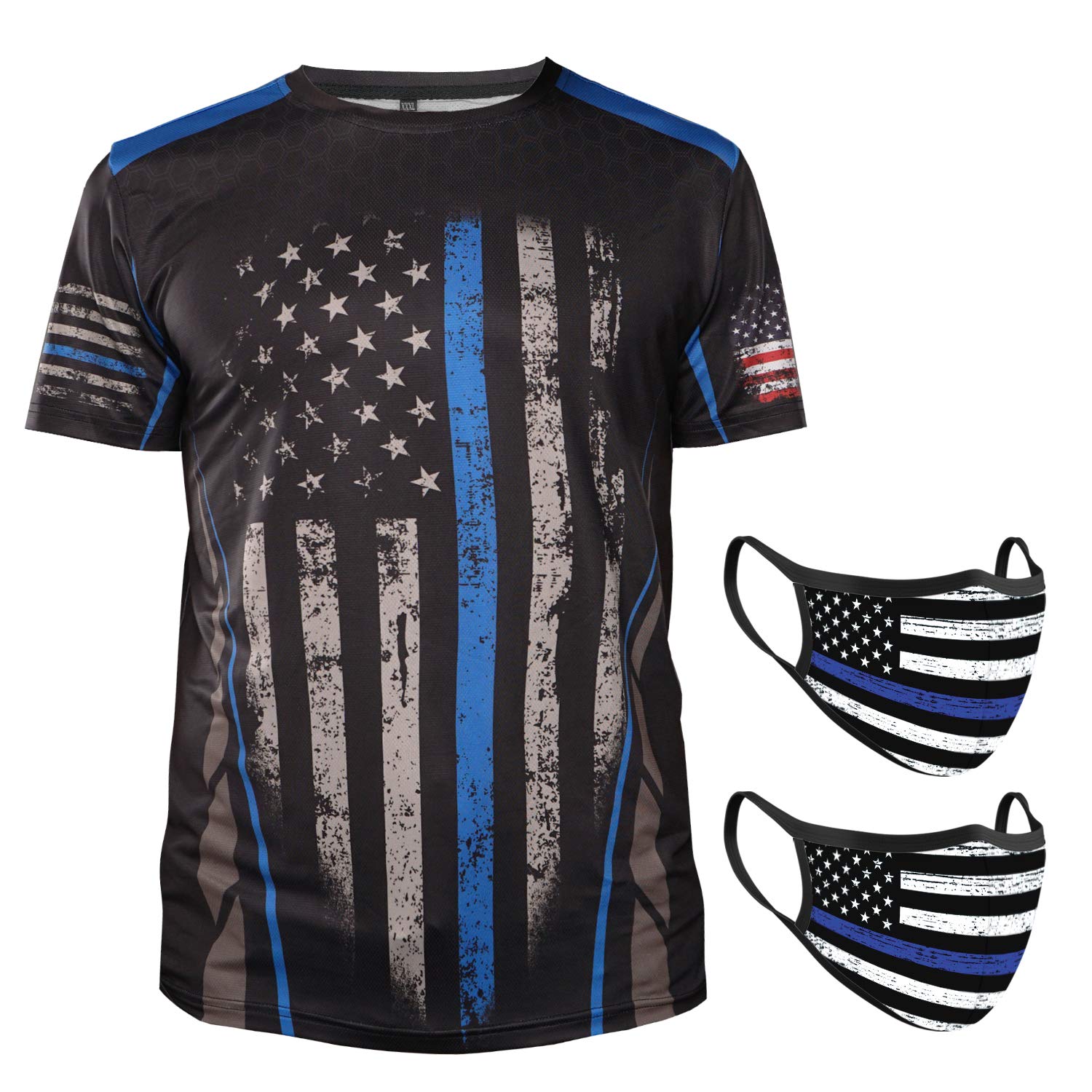 Thin Blue Line Police Lives Matter Back Law Enforcement Support Running Women Men's T Shirt