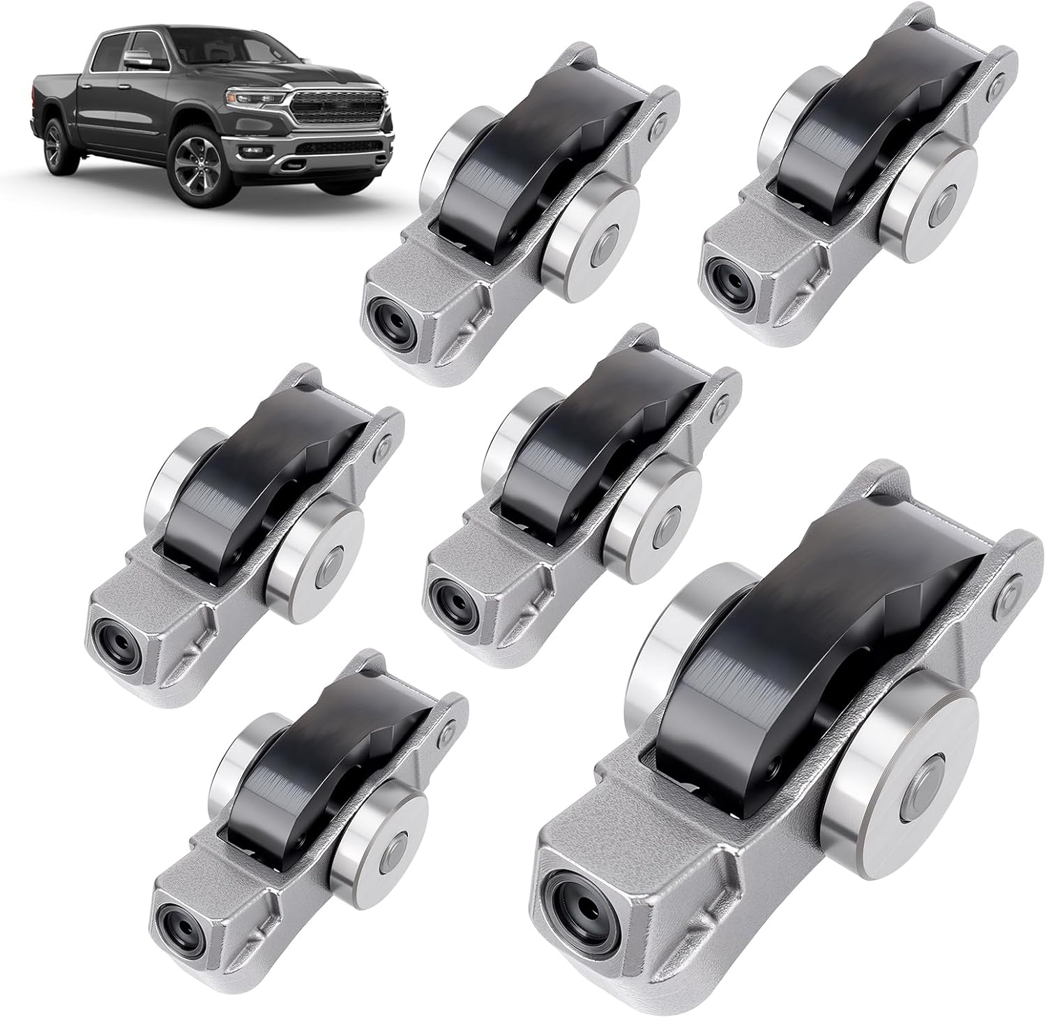 5047896AD 6Pcs Valve Rocker Arms Left or Right Compatible with Jeep Wrangler Gladiator Grand Cherokee, Dodge Durango Ram 1500, Pacifica Voyager 3.6L V6 2016-2025, Replace# 5047896AC 170277