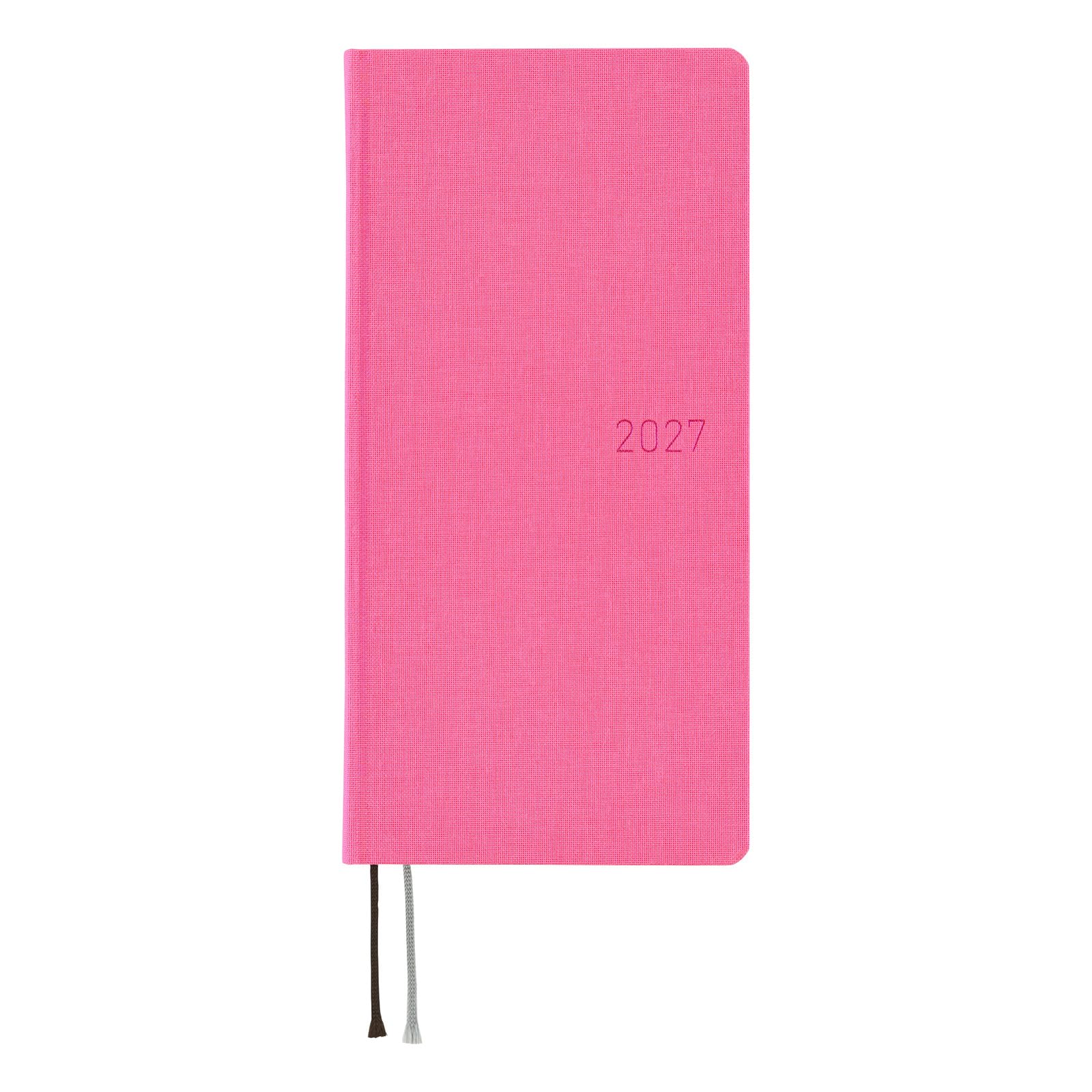 Hobonichi Techo 2027 Weeks MEGA – Colors: Pink Sapphire (English, Tall & Slim, January Start)