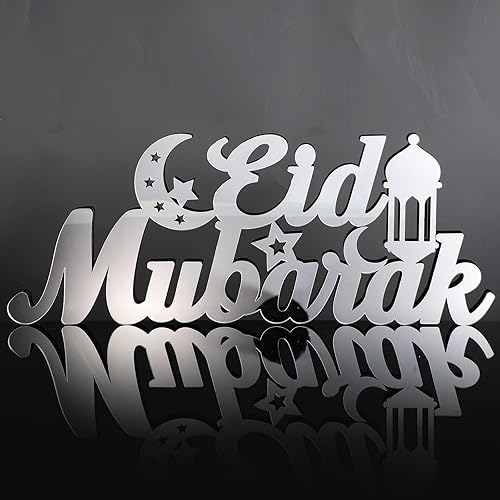 Miniatura 12 de Decoración de mesa islámica Ramadán Mubarak letrero de Ramadán Kareem Decoración islámica Decoración del hogar Regalos de Ramadán Carta de madera