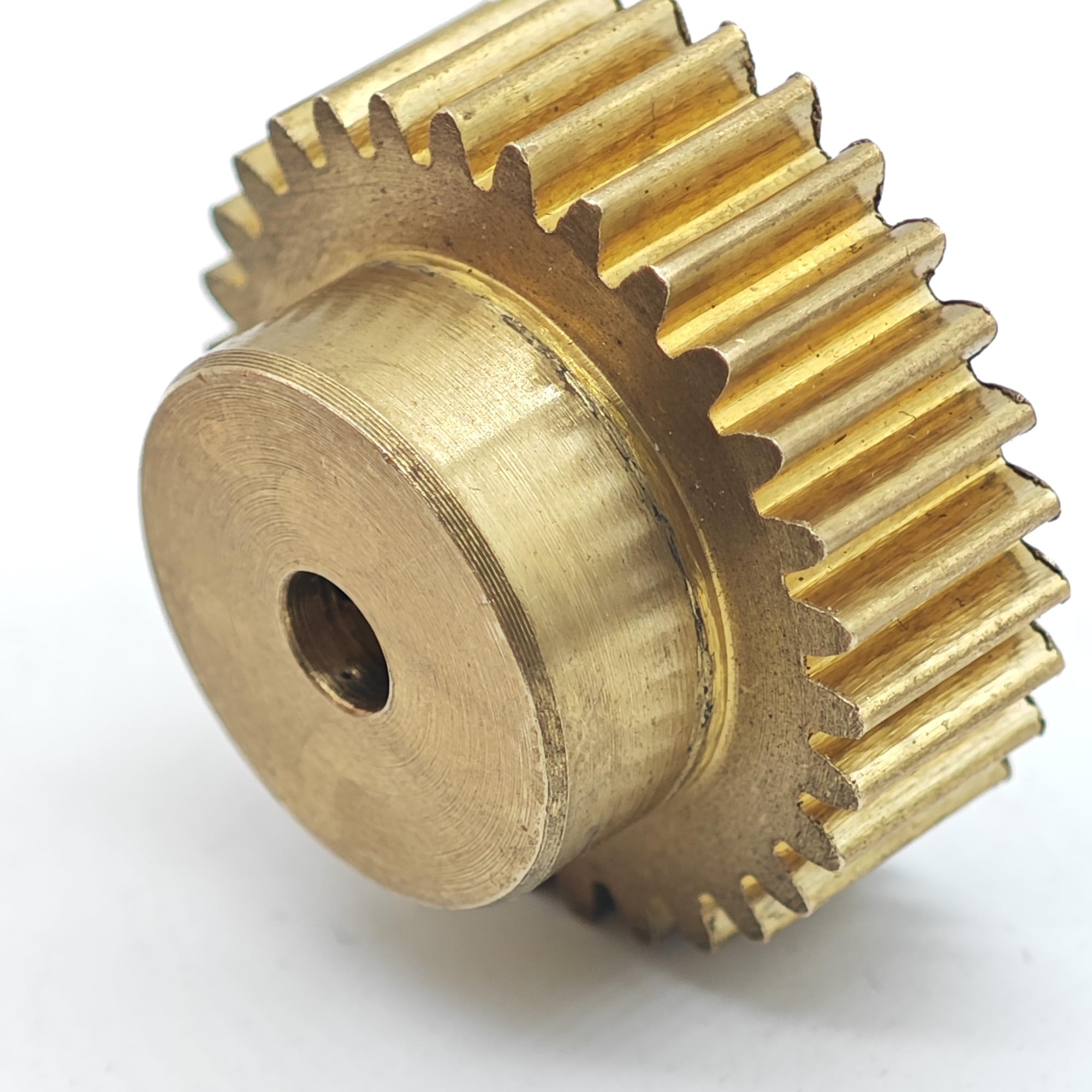 Zahnrad, Ritzel, Motorritzel, 0,6 m, 94 Zähne, Messing-Stirnrad, 5 mm Zahnstärke, gerade Zahnübertragung, zylindrisches Getriebe mit Stufenwellen-Hardware(6mm bore)