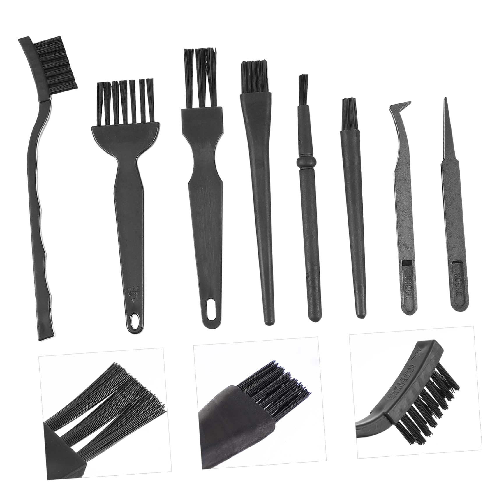 OSALADI 2sets PCB Cleaner Cleaning Kit Static-Free Brush for Keyboard Motherboard and Cleaning 8pcs*2
