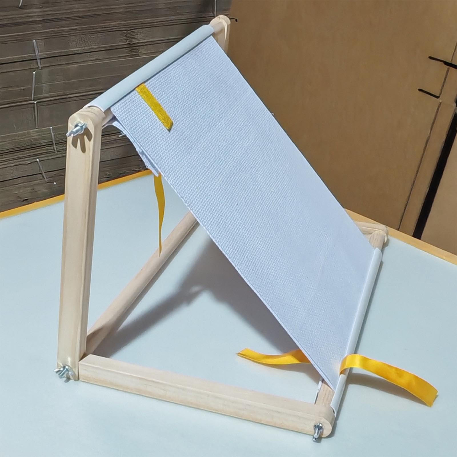 Supporto da Tavolo per Ricamo, Robusto, Telaio per Punto Croce Fatto a Mano, Accessori per Cucito per Principianti sulla Scrivania di Casa, Dadi Metallici