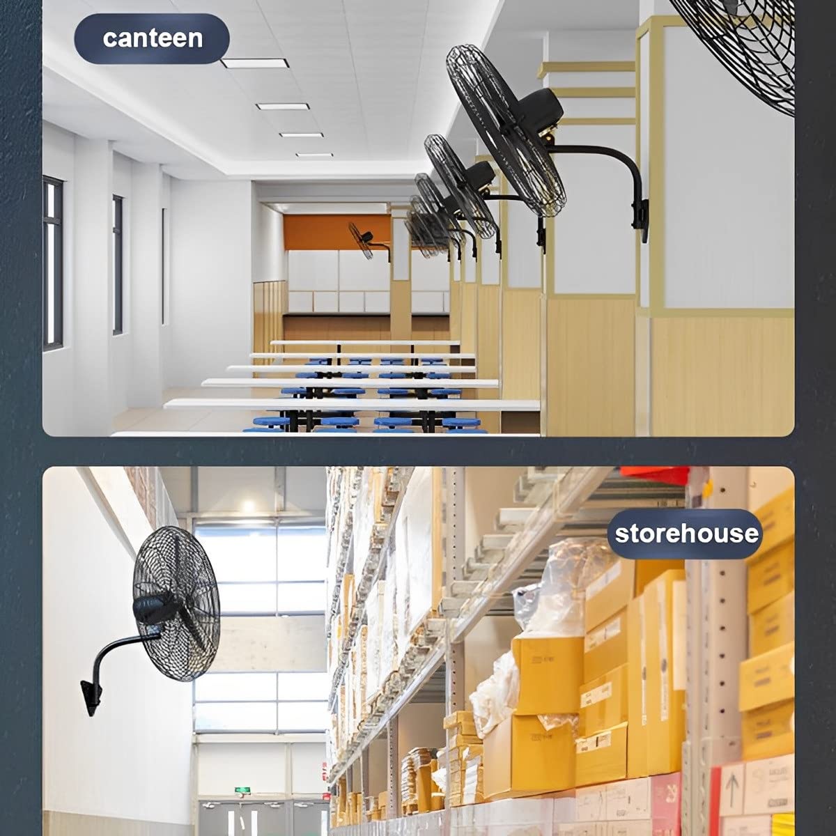 Ventilador Montado En La Pared Industrial, 78cm De Diámetro, Ventilador De Pared De 3 Velocidades, Ventilador Industrial Grande para Oficina, Fábrica, Restaurante