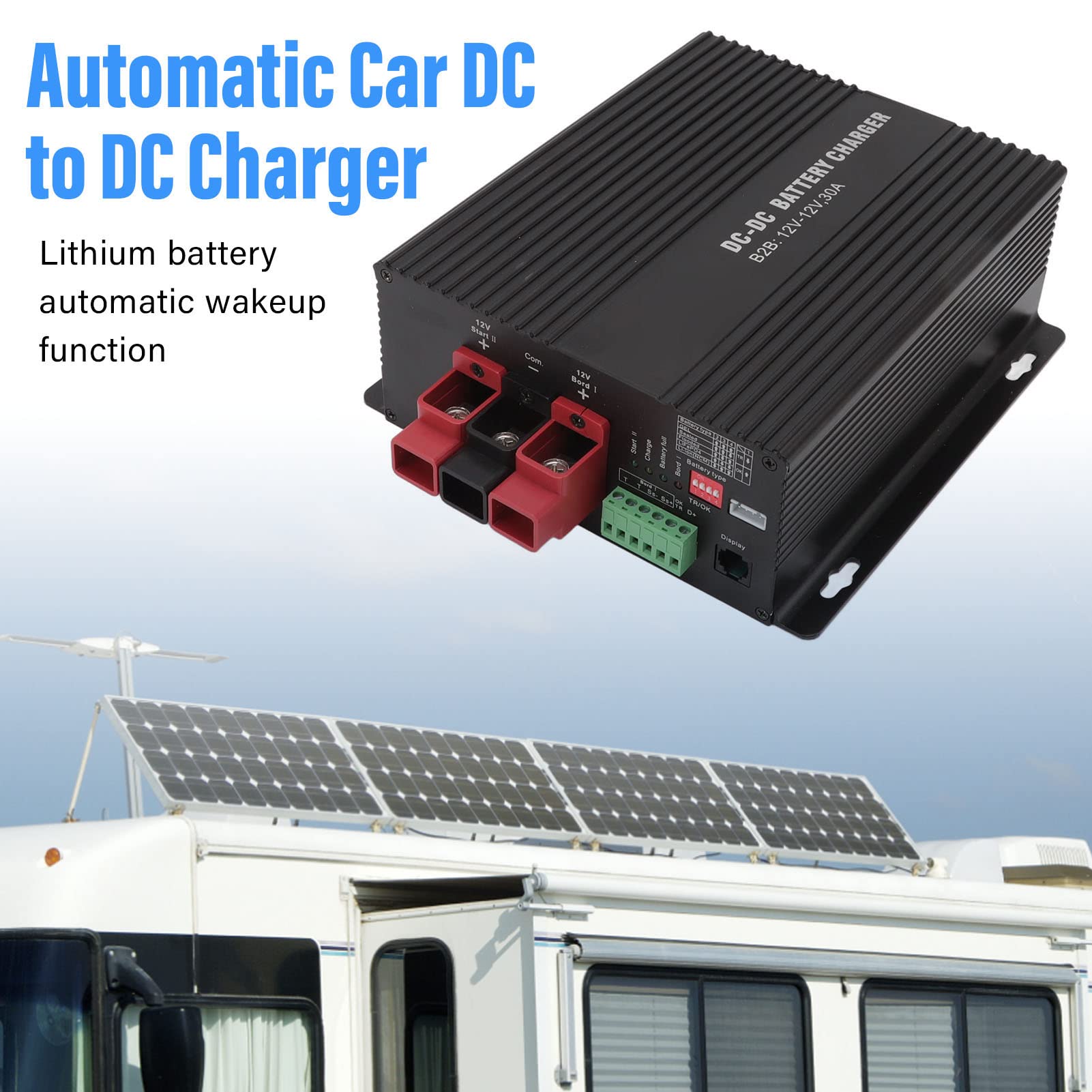 ソーラーパネルコントロラー　キャンピングカー Amazon.co.jp: ソーラー充電コントローラー、12V 30A DC to DC