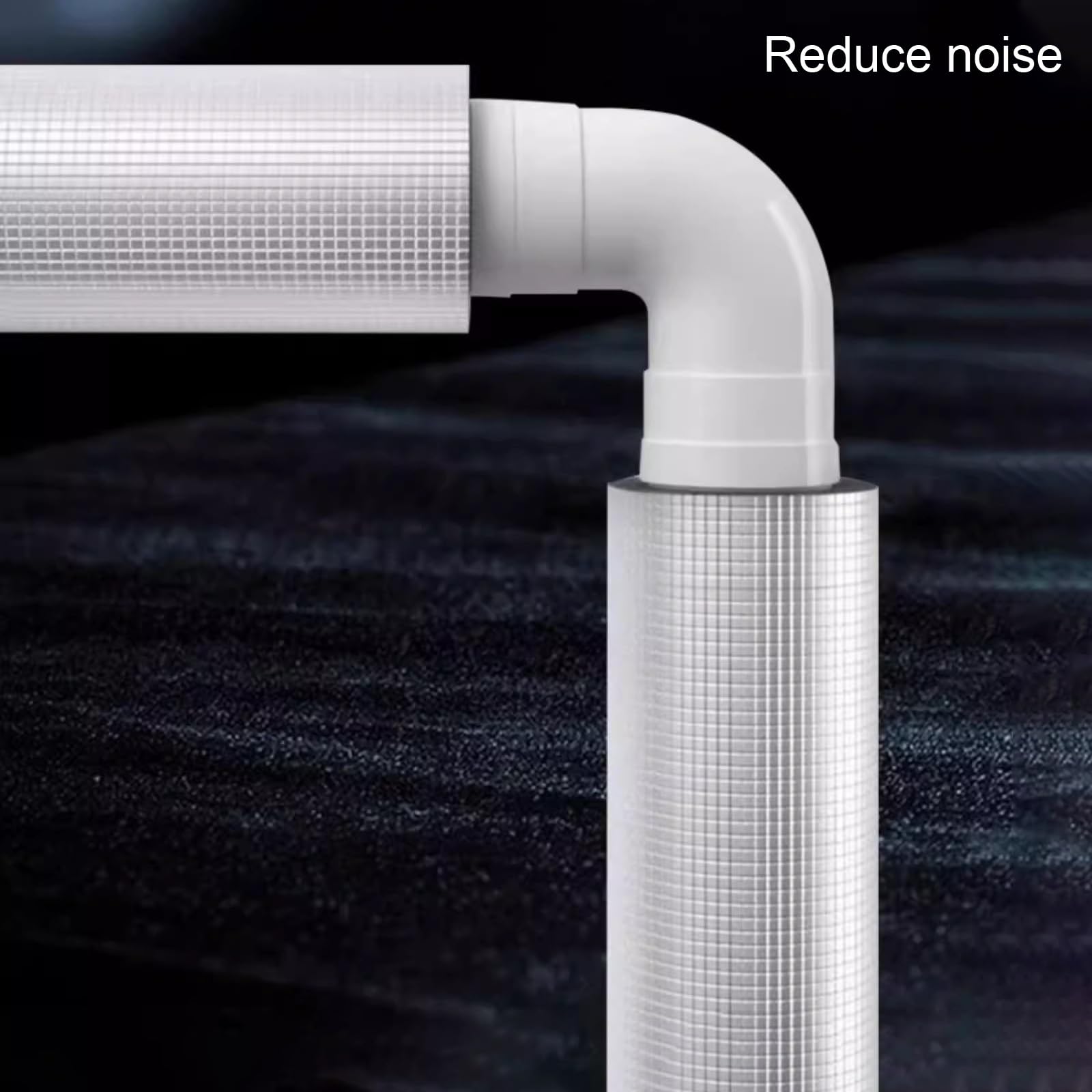 Relleno aislante para tuberías Tamaños múltiples del tubo aislamiento de la espuma papel aluminio for los tubos agua fría calientes al aire libre interiores(16*5*95cm/6.2*1.9*37.4in)