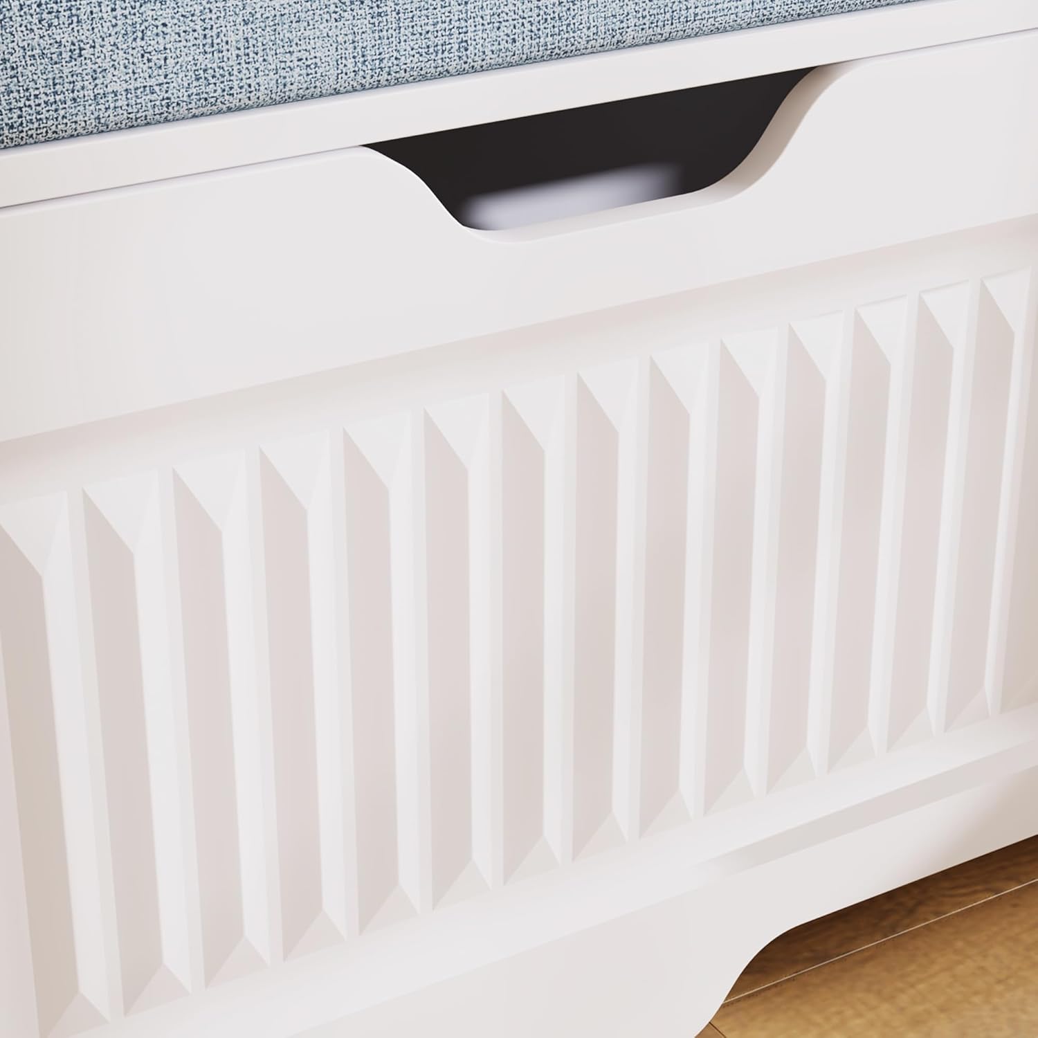 63" L-Shaped Breakfast Corner Storage Bench,Modern Banquette Seating with Cushioned Bench and Hidden Storage,Suitable for Dining Room,Kitchen Breakfast Nooks,and Corner Entryway. (White-01)