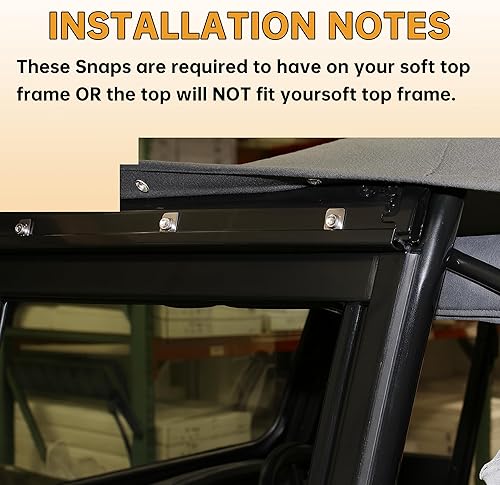 Miniatura 5 de KUAFU Tela de vela suave compatible con Jeep Wrangler YJ 1987-1995 con cierre de cremallera con pieles de puerta superior extraíbles y ventana