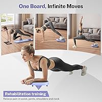 Vista 5 de Pilates Board,Foldable Pilates Reformer Equipment with Timer, Multi-Purpose Portable Pilates Reformer Machine Home Pilates Kit for Home