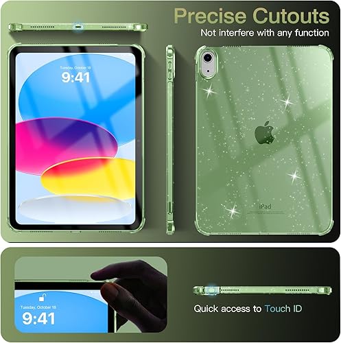 Vista 76 de TiMOVO Funda transparente para iPad (A16) 11ª generación de 11 pulgadas 2025, iPad de 10.9 pulgadas 2022, funda protectora trasera transparente